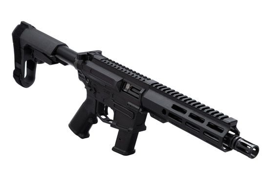 Andro Corp CQB Base 9mm PCC AR pistol with M-LOK rail and A2 flash hider